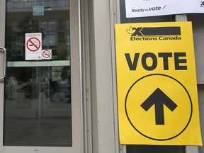 Elections Canada polling station.