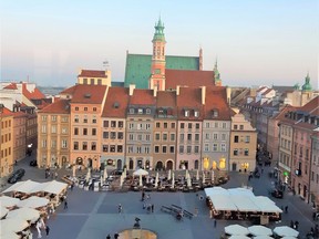 The historic Old Town of Warsaw, Poland, was rebuilt after being destroyed in the Second World War. GRAHAM HICKS...EDMONTON SUN