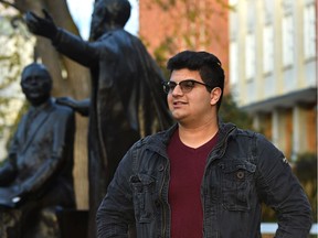Student Hassan Nawab, at the University of Alberta on Oct. 10, 2019, has been awarded the prestigious Terry Fox Humanitarian Award for exemplifying Terry Fox's courage and determination by overcoming adversity while pursuing voluntary humanitarian service.