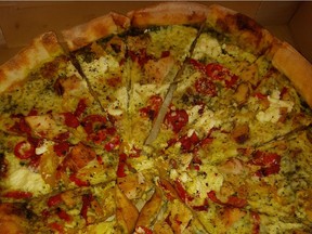Panini's Italian Cucina's healthy thin-crust pizza was a favourite at Jason Gregor's Pizza Pigout. GRAHAM HICKS/EDMONTON SUN
