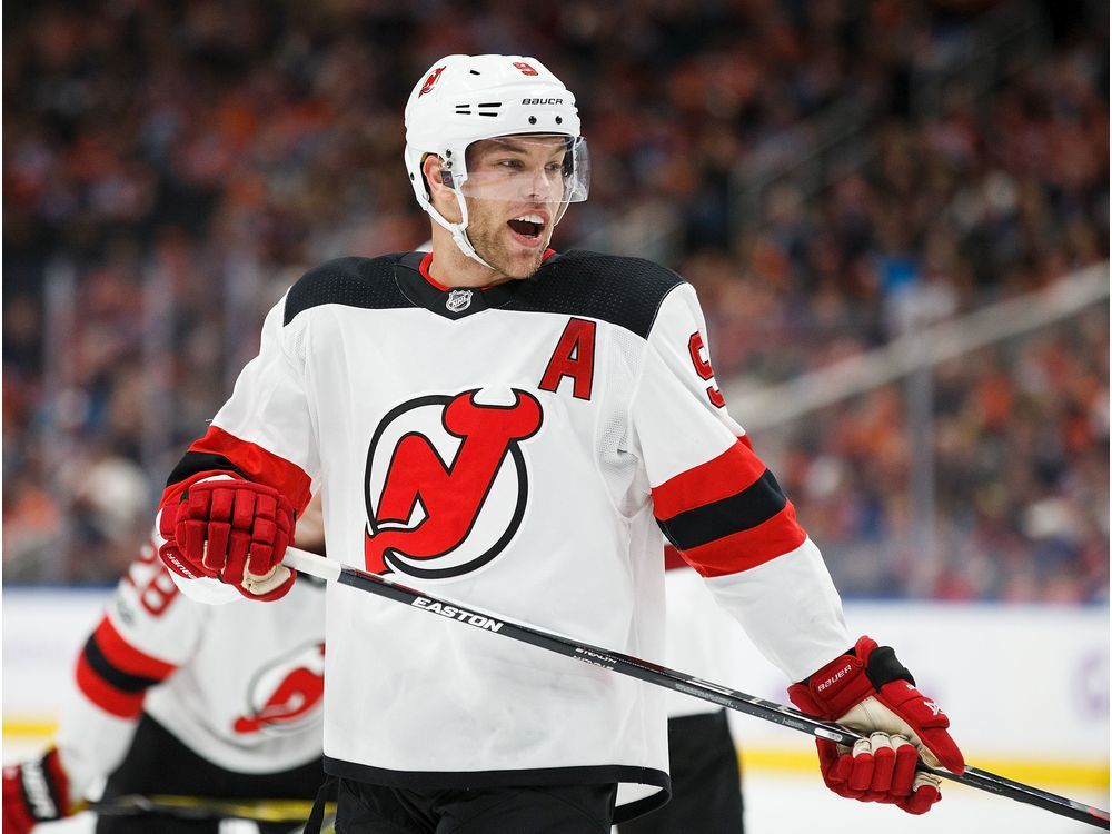 Devils' Taylor Hall scores first goal against Oilers