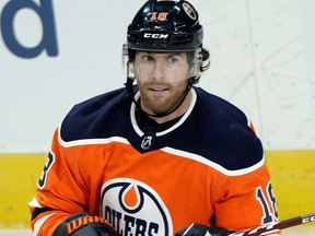 Edmonton Oilers James Neal scored the game winning goal against the Los Angeles Kings in Edmonton on Saturday October 5, 2019.