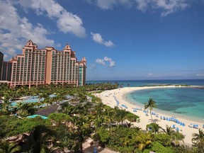 Boasting the world's largest open-air marine habitat and a 63-acre waterpark with slides that plummet through a shark aquarium, Atlantis Paradise Island is the most popular resort in The Bahamas. Pamela Roth