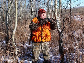 Neil on a whitetail deer stand.