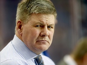 Calgary Flames head coach Bill Peters.