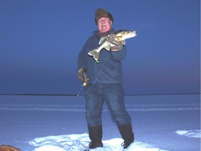 Neil Waugh with his decade ending walleye.