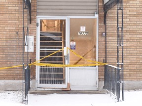 Edmonton homicide detectives are investigating a suspicious death at 10330 115 Street in central Edmonton on Wednesday, Dec. 4, 2019.