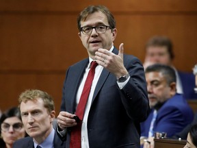 Canada's Minister of the Environment and Climate Change Jonathan Wilkinson speaks during Question Period in the House of Commons on Parliament Hill in Ottawa, Ontario, Canada December 9, 2019.