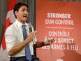 Leader of the Liberal Party of Canada, Justin Trudeau, participates in a discussion with healthcare professionals about the need to end gun violence in Toronto on Monday, September 30, 2019.