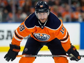 Edmonton Oilers forward James Neal during NHL action against the visiting Vancouver Canucks on Nov. 30, 2019.