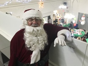 Santa Claus was handing out presents at the Mustard Seed on Saturday during their annual Kids Christmas Party at the 96th St Building – 10635 96 St in Edmonton on December 7, 2019. Nathan Martin/Postmedia