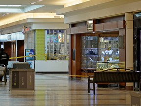 Police are investigating an armed robbery at King's Fine Jewellery in Southgate Centre mall in Edmonton on Monday January 13, 2020. (PHOTO BY LARRY WONG/POSTMEDIA)