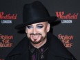 Boy George attends the Fashion for Relief pop-up store at Westfield London on Nov. 26, 2019 in London, England.