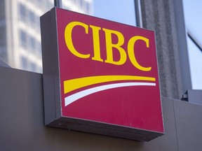 A CIBC branch is seen Thursday, April 4, 2019 in Montreal.