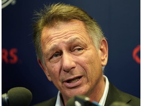 Edmonton Oilers general manager Ken Holland fields questions during a media conference at Rogers Place on Thursday Feb. 20, 2020, ahead of Monday's NHL trade deadline.