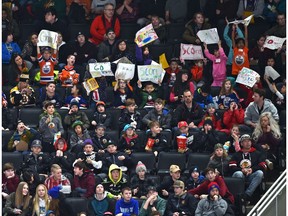 It was Hockey Hooky Day with schools from across northern Alberta at Rogers Place as the Edmonton Oil Kings defeated the Winnipeg Ice 10-1 on Tuesday, Feb. 25, 2020.