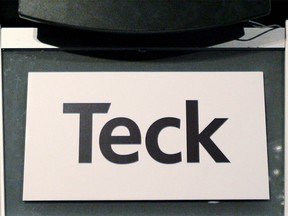 FILE PHOTO: Teck Resources sign on display. REUTERS/Lyle Stafford/File Photo ORG XMIT: FW1