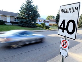 Lowering the speed limit to 30 km/h from 40 km/h will result in some drivers slowing to the new limit while the majority continue to drive at 38-42 km/h as they do now, says columnist Lorne Gunter.