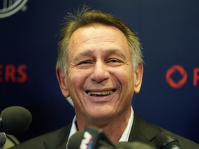 Ken Holland (Edmonton Oilers General Manager and President of Hockey Operations) held a media conference at Rogers Place in Edmonton on Thursday February 20, 2020, just days before the NHL trade deadline. (PHOTO BY LARRY WONG/POSTMEDIA)