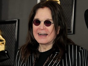 Ozzy Osbourne attends the Grammy Awards held at the Staples Center in Los Angeles, on Jan. 26, 2020.