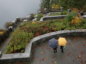 A man from Alberta has fallen to his death while visiting Stanley Park in Vancouver. Prospect Point is shown in a file photo.