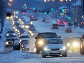 City council will consider a recommendation to lower the speed limit on Jasper Avenue as well as Whyte Avenue to 40 km/h, at a meeting later this month. Postmedia file