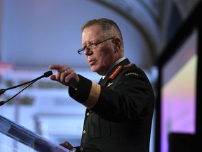 Chief of the Defence Staff Jonathan Vance delivers remarks at the Ottawa Conference on Security and Defence in Ottawa, on Wednesday, March 4, 2020.