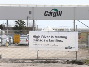 The Cargill meat-packing plant, where 18 on-site inspectors have reportedly tested positive for COVID-19.