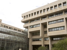 The Edmonton Law Courts, housing provincial courts, family courts, the Court of Appeal and Court of Queen's Bench.