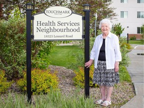 Pearl Dorey, 93, received the Sovereign's Medal for Volunteers award for her 11 years of volunteer work.