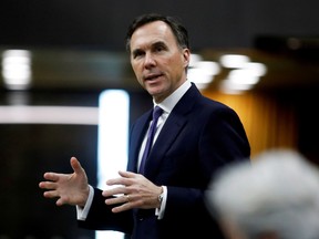Canada's Minister of Finance Bill Morneau in the House of Commons in an April 11 file photo. The federal Liberals provided a fiscal update on July 8.