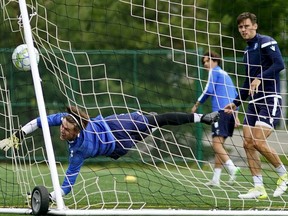 FC Edmonton held a team practice at Clarke Park in Edmonton on Tuesday July 7, 2020.