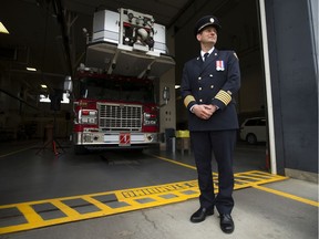 Edmonton's 17th Fire Chief Joe Zatylny poses for a photo at Fire Station 1, in Edmonton Friday June 26, 2020.