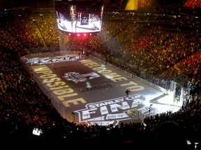 A general view of T-Mobile Arena prior to Game 2 of the 2018 Stanley Cup final between the Vegas Golden Knights and the Washington Capitals on May 30, 2018 in Las Vegas, Nevada. NHL training camps are slated to open on Monday.