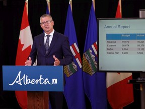 Travis Toews, President of Treasury Board and Minister of Finance presents an overview of Alberta's fiscal situation from 2019-20 and the first quarter of 2020-21.