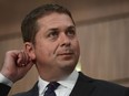 Conservative Leader Andrew Scheer holds a press conference on Parliament Hill in Ottawa on Tuesday, Aug. 11, 2020.