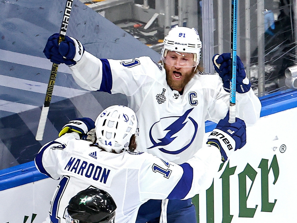 14 Pat Maroon Tampa Bay Lightning 2020 Stanley Cup Final Game-Worn