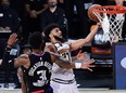 Jamal Murray of the Denver Nuggets drives to the basket against Marcus Morris of the L.A. Clippers this week.