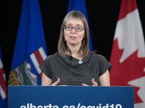 Alberta’s chief medical officer of health Dr. Deena Hinshaw update on COVID-19 and the ongoing work to protect public health in Edmonton, August 31, 2020. Government of Alberta photo