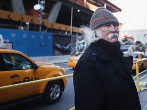 Musician David Crosby visits the 'Occupy Wall Street' at Zuccotti Park in the Financial District near Wall Street on Nov. 4, 2011 in New York City.