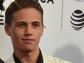 Tanner Buchanan attends the world premiere of YouTube Red Original Series "Cobra Kai" during the 2018 Tribeca Film Festival at SVA Theatre in New York City on April 24, 2018.