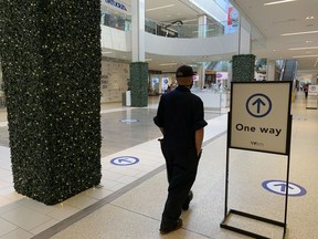 West Edmonton Mall remains open the day after the Alberta government imposed restrictions throughout the province.