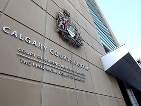 Entrance to the Calgary Courts Centre.