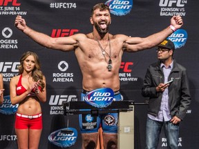 UFC fighter Andrei Arlovski during UFC 174 official weigh-ins at Rogers Arena in Vancouver, B.C. on Friday June 13, 2014.