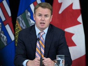 Health Minister Tyler Shandro tabled a bill Thursday that would make to health-care rules across four pieces of legislation, which the government says are designed to modernize the system and make it more efficient.