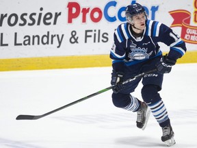 Dawson Mercer of the Chicoutimi Sagueneens is currently attending Team Canada training camp for the upcoming World Junior Championship in Edmonton.