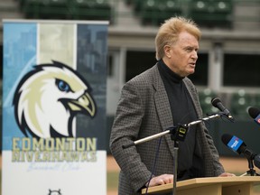 Dr. Randy Gregg, who won five Stanley Cup with the Edmonton Oilers and now makes his living as a doctor, announces on Sept. 15 the expansion Edmonton Riverhawks of the West Coast League, will play out of Re/Max Field beginning in June 2021.