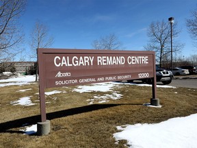 The Calgary Remand Centre in Calgary on Thursday, March 26, 2020. Darren Makowichuk/Postmedia