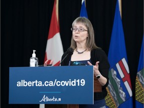 Alberta's chief medical officer of health Dr Deena Hinshaw provided, from Edmonton on Jan. 13, 2021, an update on COVID-19 and the ongoing work to protect public health.