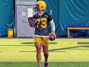 Nate Kasowski tried to make the most of his time as a rookie with the University of Alberta Golden Bears throughout a 2020 U-Sports football season cancelled by COVID-19.